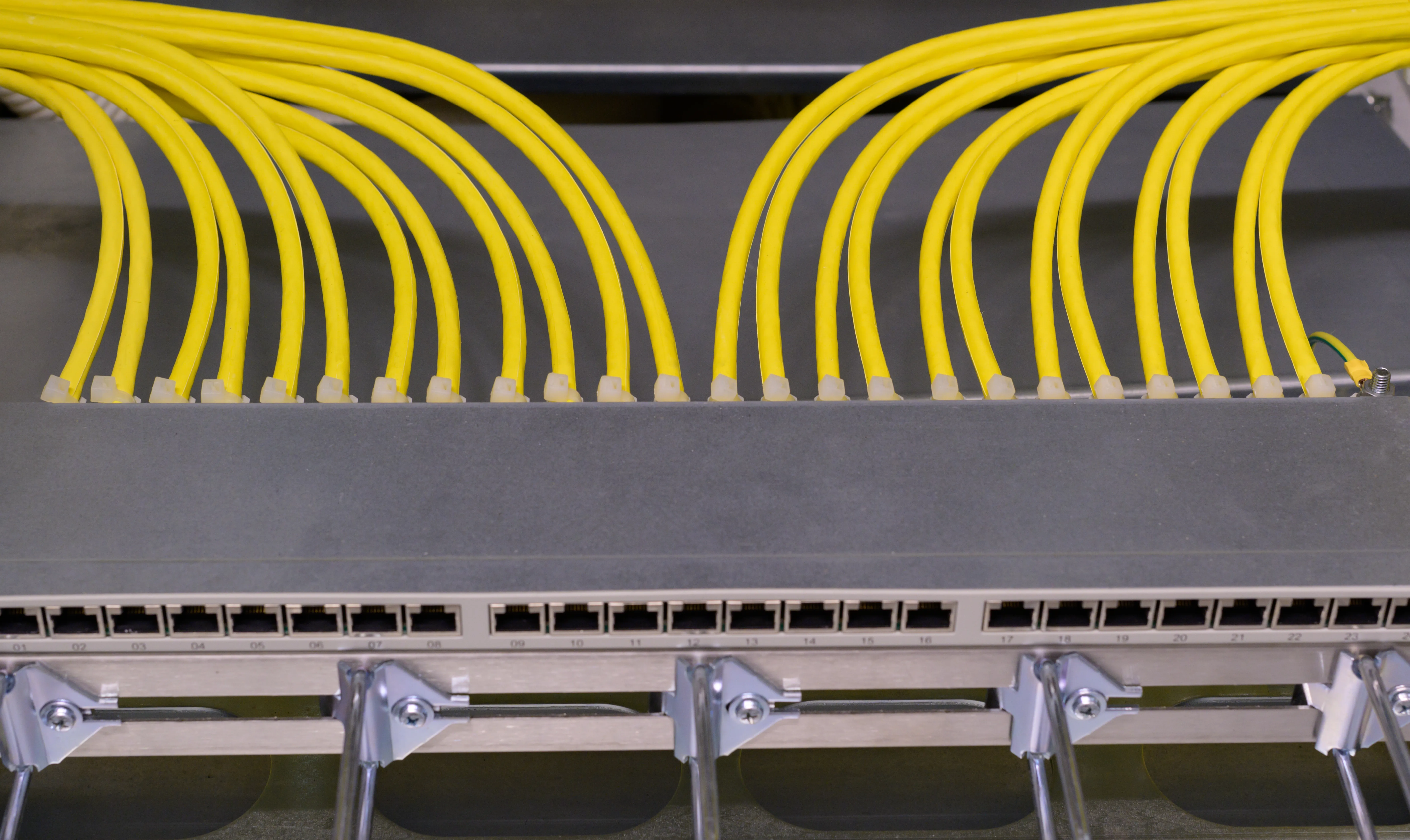 Network data cabling and switch installation for commercial building by Newman Electric in Vancouver WA