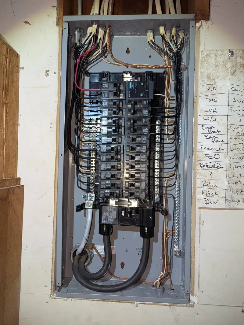 Completed electrical panel upgrade by Newman Electric in Vancouver WA